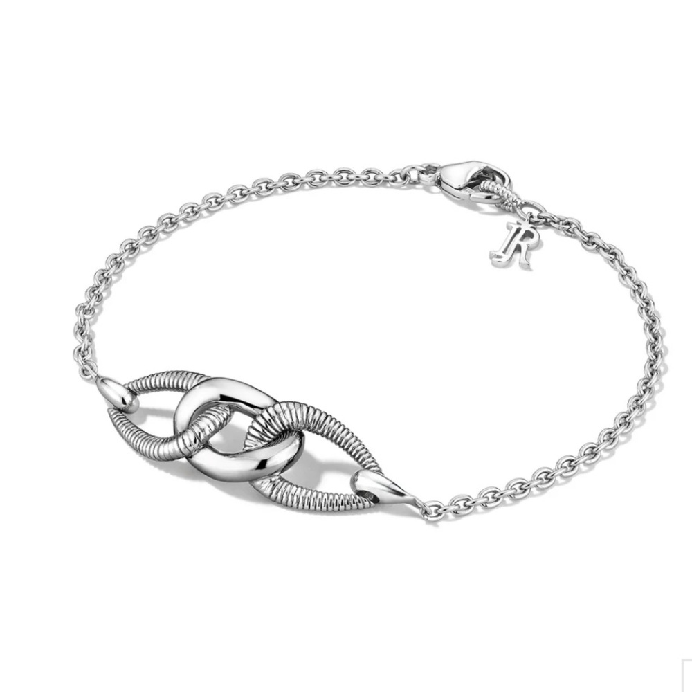 NWT Judith Ripka Fine Jewelry Eternity Interlocking Link Sterling Bracelet